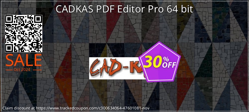 CADKAS PDF Editor Pro 64 bit coupon on National Loyalty Day offer