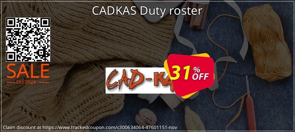 CADKAS Duty roster coupon on National Loyalty Day sales