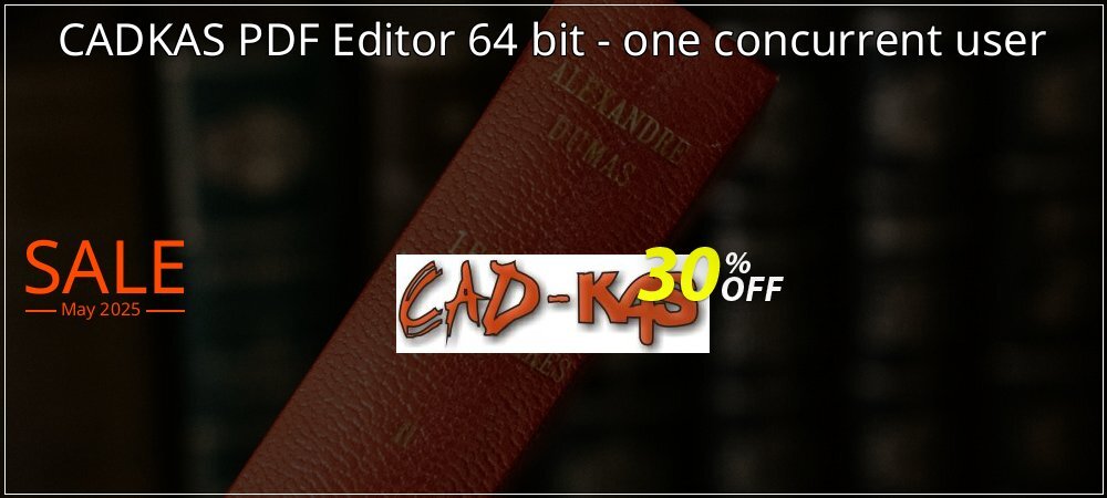 CADKAS PDF Editor 64 bit - one concurrent user coupon on World Whisky Day offering sales
