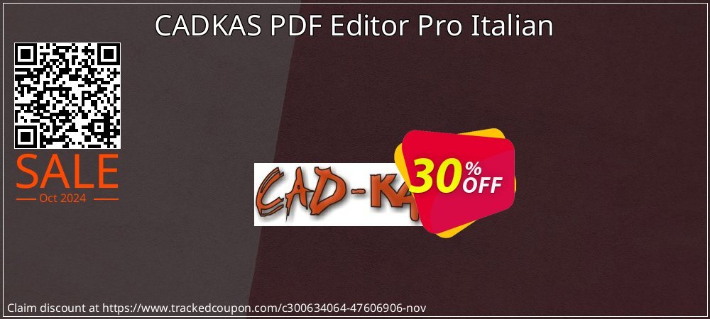 CADKAS PDF Editor Pro Italian coupon on National Loyalty Day offering discount