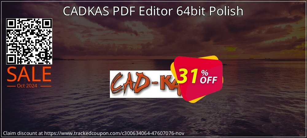 CADKAS PDF Editor 64bit Polish coupon on National Loyalty Day discount
