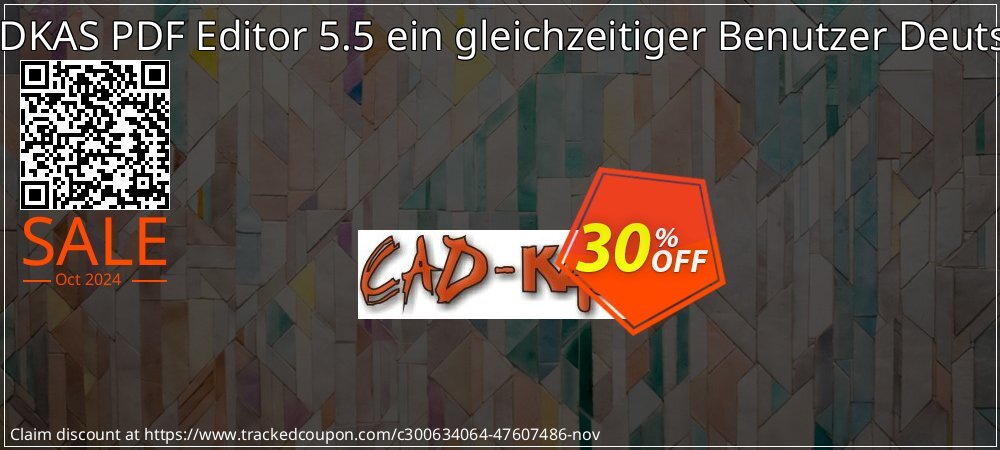 CADKAS PDF Editor 5.5 ein gleichzeitiger Benutzer Deutsch coupon on National Loyalty Day promotions