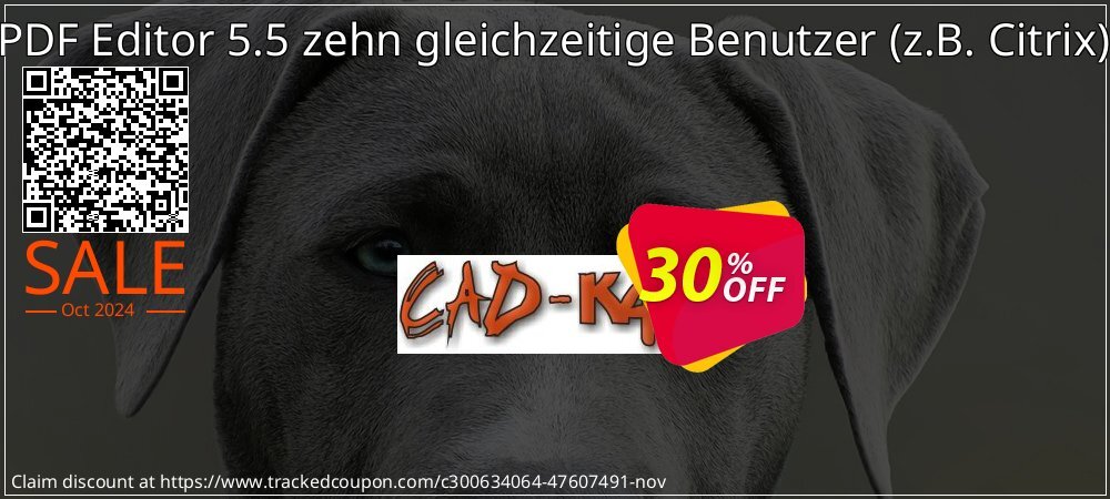 CADKAS PDF Editor 5.5 zehn gleichzeitige Benutzer - z.B. Citrix Deutsch coupon on National Loyalty Day offering discount