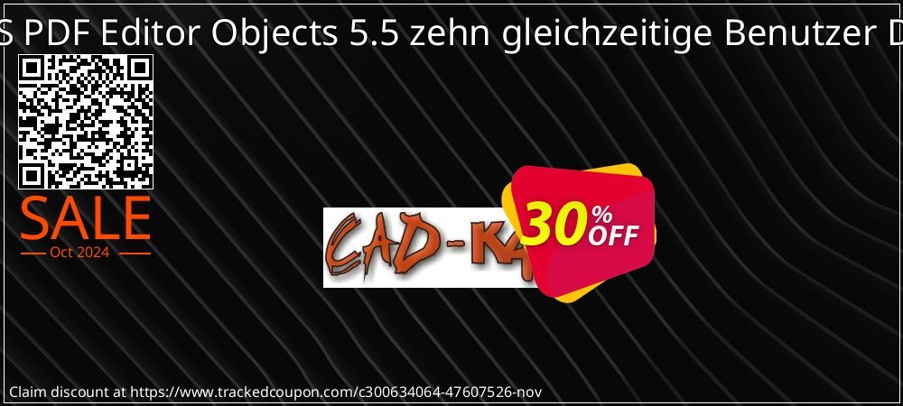 CADKAS PDF Editor Objects 5.5 zehn gleichzeitige Benutzer Deutsch coupon on National Loyalty Day discount