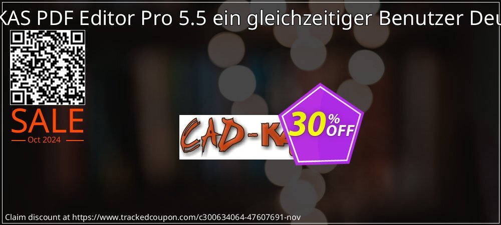 CADKAS PDF Editor Pro 5.5 ein gleichzeitiger Benutzer Deutsch coupon on National Loyalty Day super sale