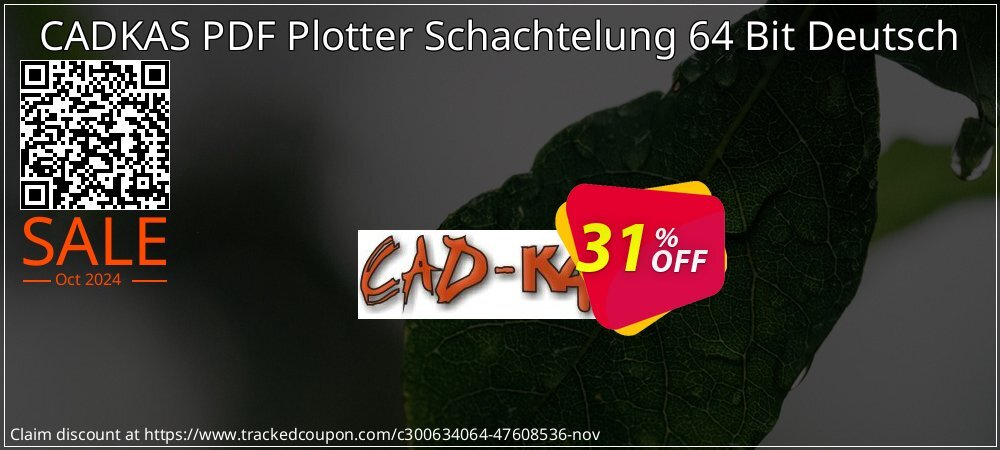 CADKAS PDF Plotter Schachtelung 64 Bit Deutsch coupon on National Loyalty Day offering sales
