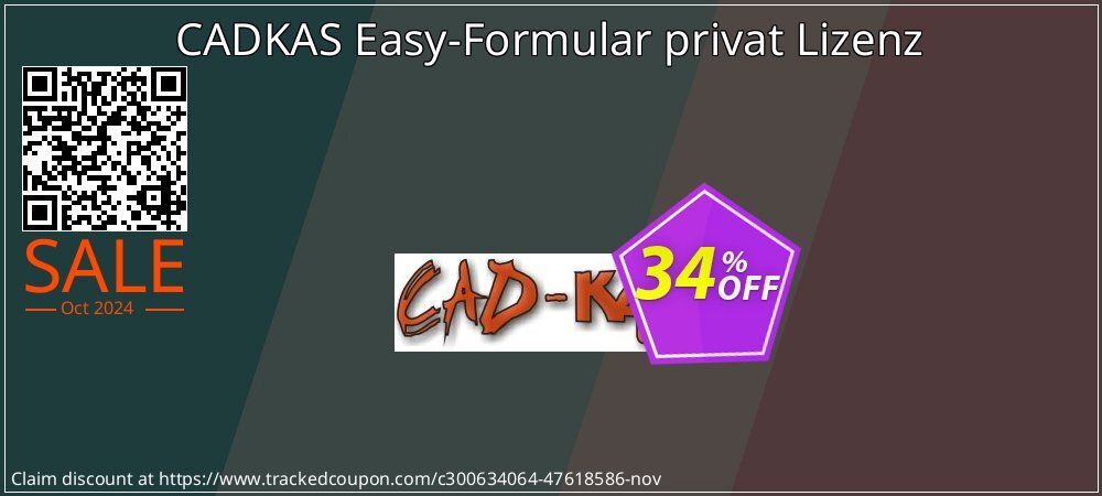 CADKAS Easy-Formular privat Lizenz coupon on National Loyalty Day offer
