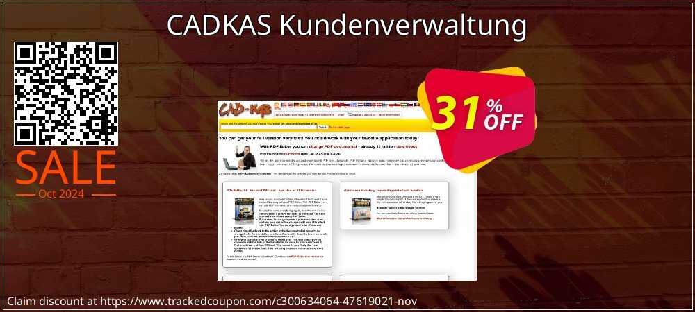 CADKAS Kundenverwaltung coupon on National Loyalty Day offering sales