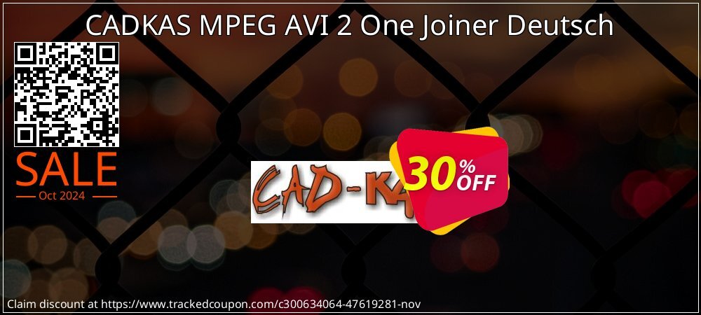 CADKAS MPEG AVI 2 One Joiner Deutsch coupon on National Loyalty Day offering discount
