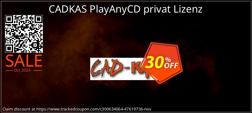 CADKAS PlayAnyCD privat Lizenz coupon on National Loyalty Day sales