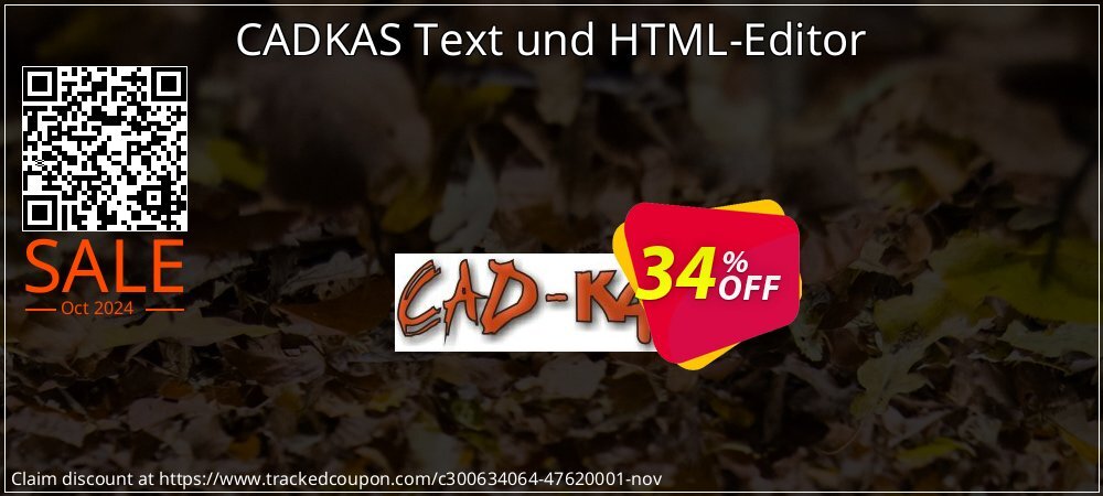CADKAS Text und HTML-Editor coupon on National Loyalty Day offering discount