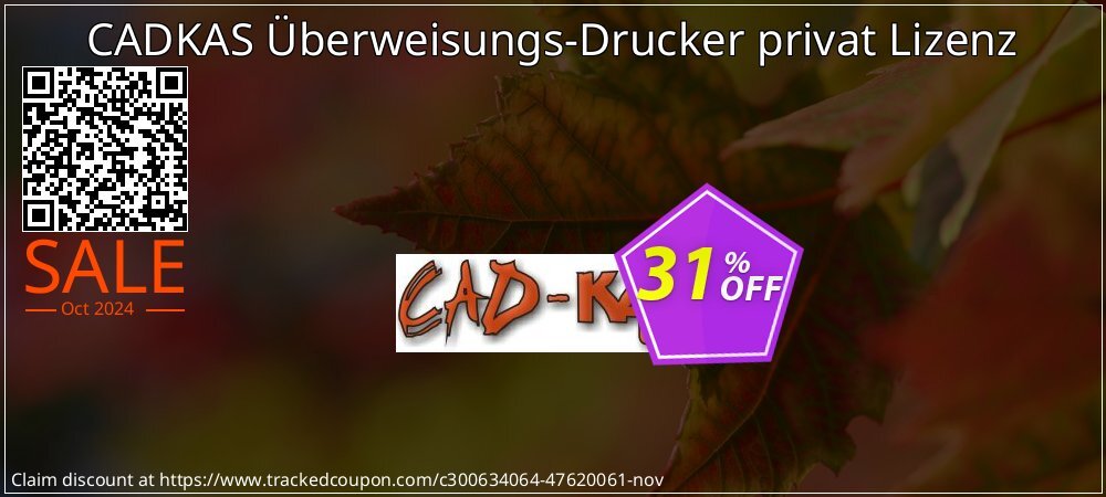 CADKAS Überweisungs-Drucker privat Lizenz coupon on National Loyalty Day deals