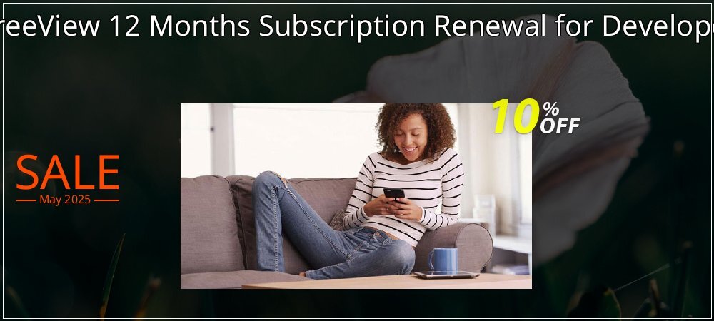 Flexible TreeView 12 Months Subscription Renewal for Developer License coupon on Mother Day promotions