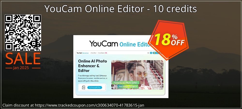 YouCam Online Editor - 10 credits coupon on Mother Day discounts