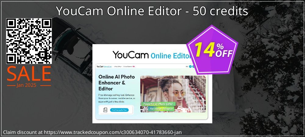 YouCam Online Editor - 50 credits coupon on Mother Day discounts