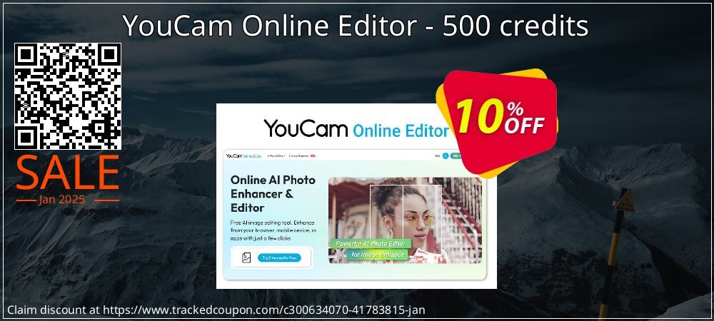 YouCam Online Editor - 500 credits coupon on Mother Day sales