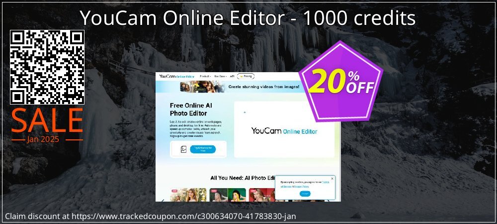 YouCam Online Editor - 1000 credits coupon on Mother Day super sale