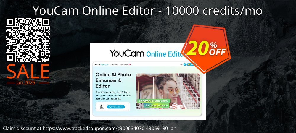 YouCam Online Editor - 10000 credits/mo coupon on Mother Day offer