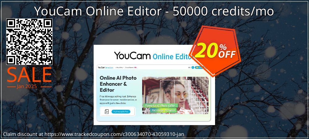 YouCam Online Editor - 50000 credits/mo coupon on Mother Day super sale