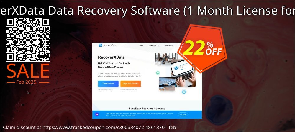 RecoverXData Data Recovery Software - 1 Month License for 1 PC  coupon on World Party Day discount