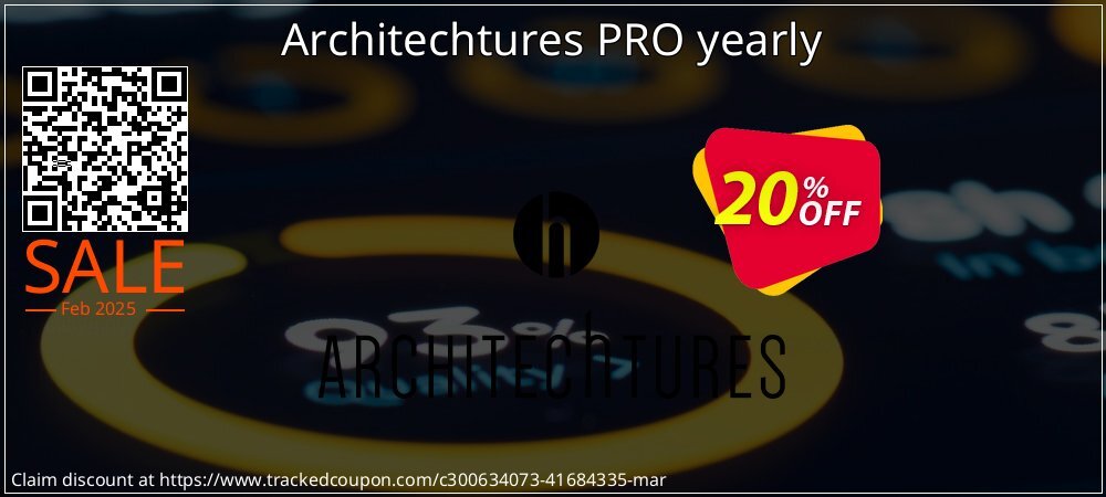 Architechtures PRO yearly coupon on National Walking Day promotions