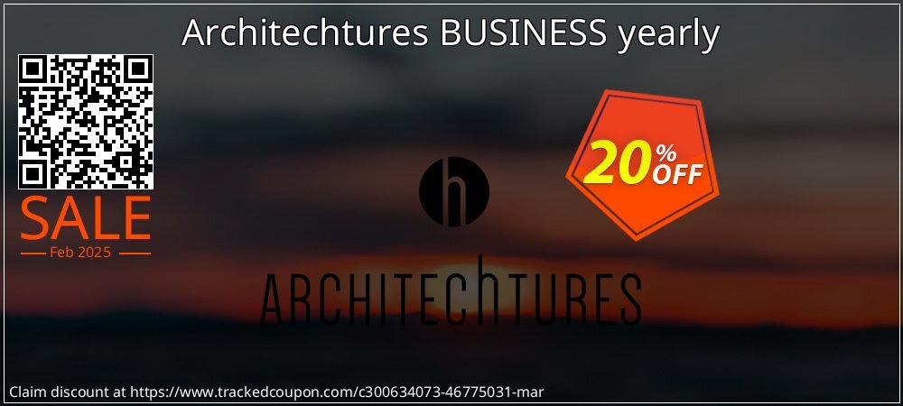 Architechtures BUSINESS yearly coupon on World Party Day discounts