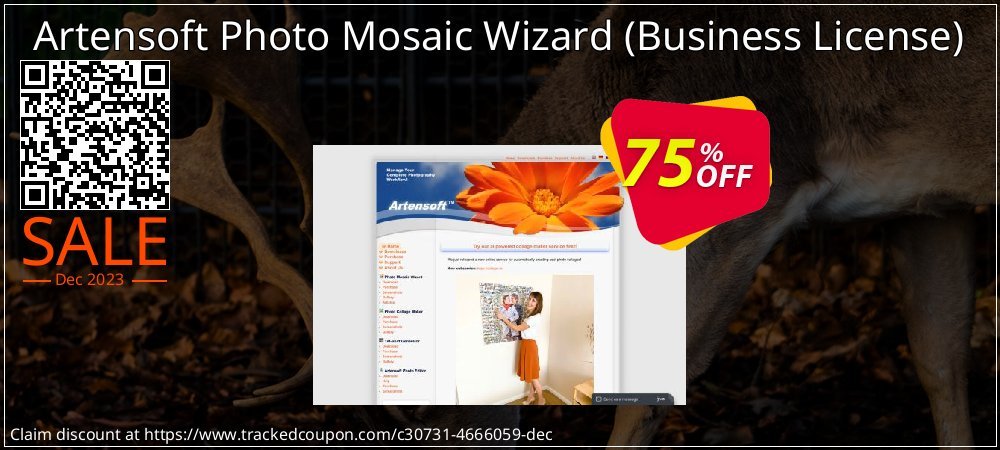 Artensoft Photo Mosaic Wizard - Business License  coupon on Tell a Lie Day discounts