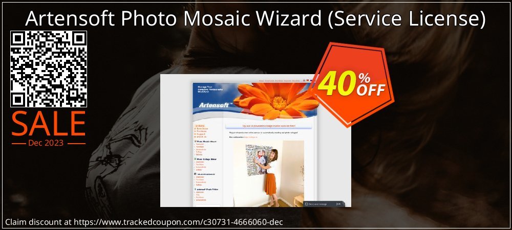 Artensoft Photo Mosaic Wizard - Service License  coupon on National Walking Day promotions
