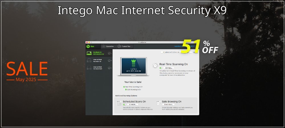 Intego Mac Internet Security X9 coupon on Constitution Memorial Day offering sales