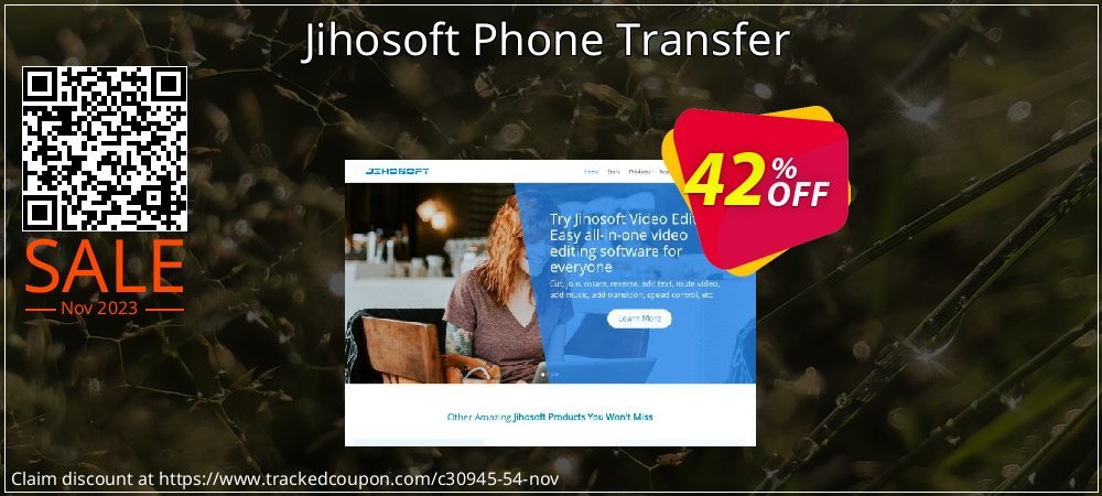 Jihosoft Phone Transfer coupon on Tell a Lie Day offering sales