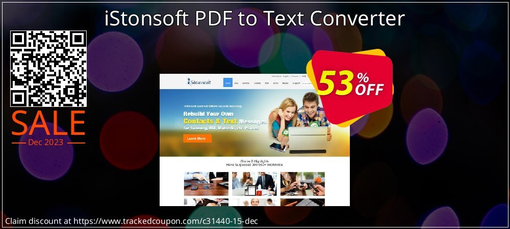 iStonsoft PDF to Text Converter coupon on National Walking Day offer