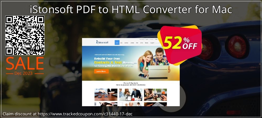 iStonsoft PDF to HTML Converter for Mac coupon on April Fools' Day offering discount