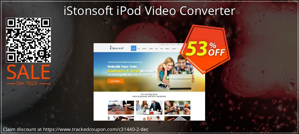 iStonsoft iPod Video Converter coupon on April Fools' Day discounts