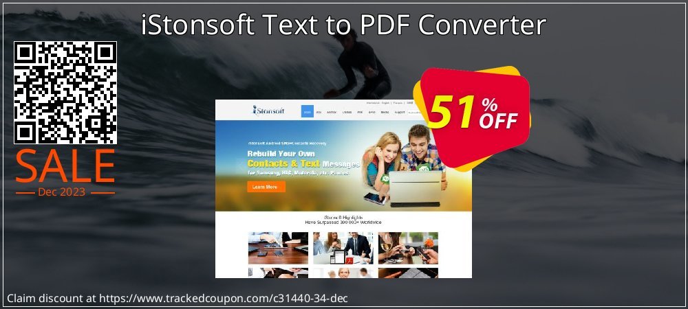 iStonsoft Text to PDF Converter coupon on April Fools' Day offer