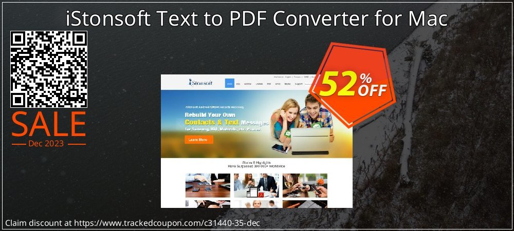 iStonsoft Text to PDF Converter for Mac coupon on National Walking Day offering discount