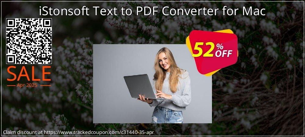 iStonsoft Text to PDF Converter for Mac coupon on National Walking Day offering discount