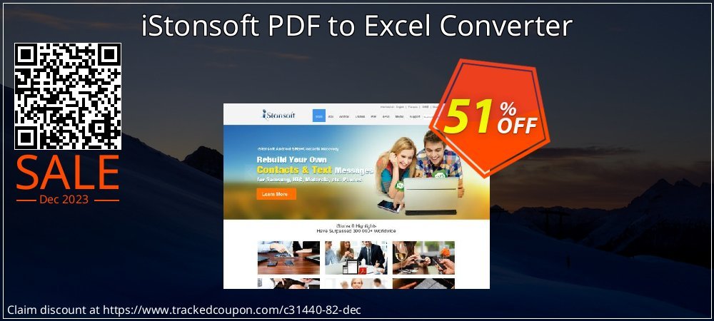 iStonsoft PDF to Excel Converter coupon on Working Day discounts