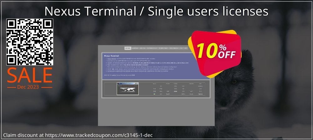 Nexus Terminal / Single users licenses coupon on Talk Like a Pirate Day discount