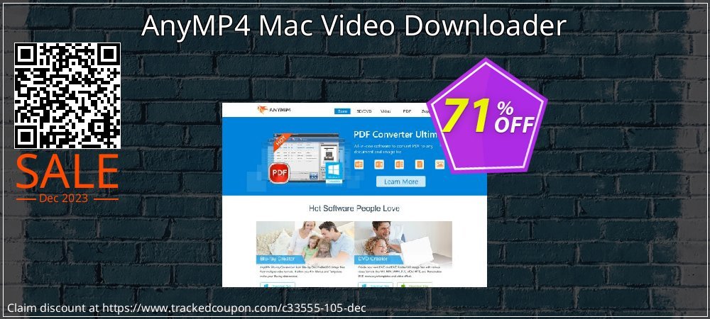 AnyMP4 Mac Video Downloader coupon on World Backup Day deals