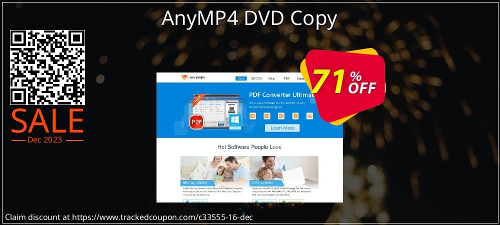 AnyMP4 DVD Copy coupon on World Party Day discount