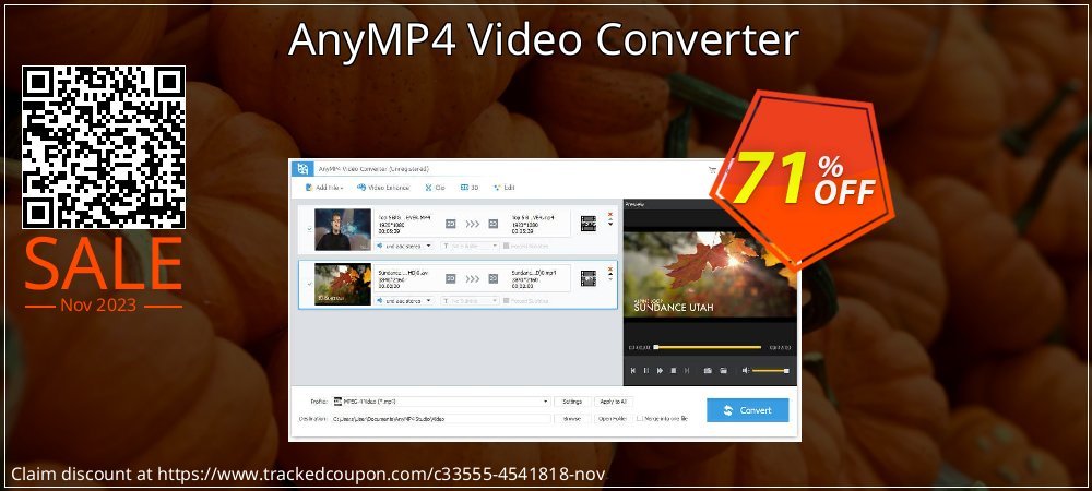 AnyMP4 Video Converter coupon on Macintosh Computer Day super sale