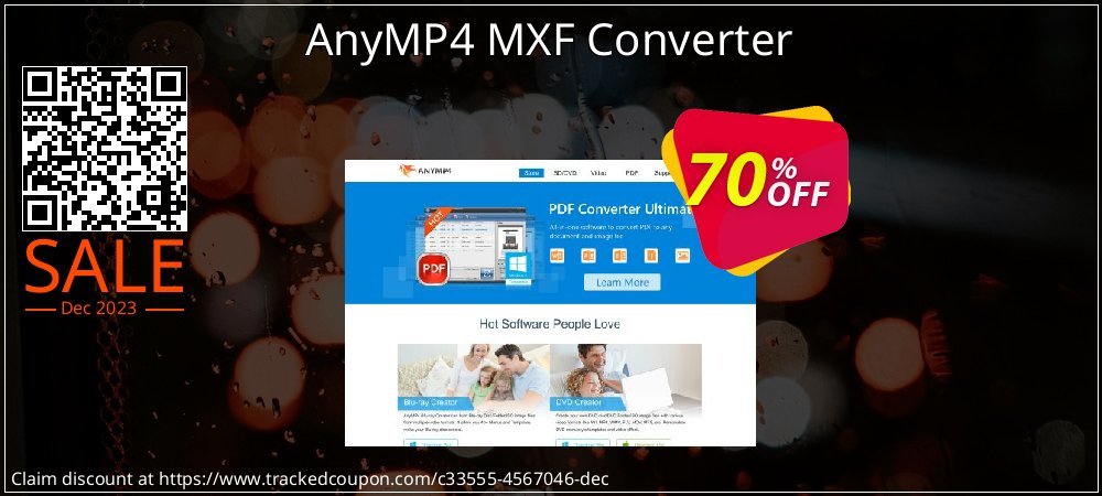 AnyMP4 MXF Converter coupon on World Party Day deals