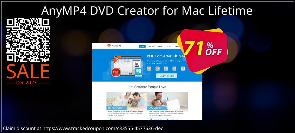AnyMP4 DVD Creator for Mac Lifetime coupon on World Party Day discounts