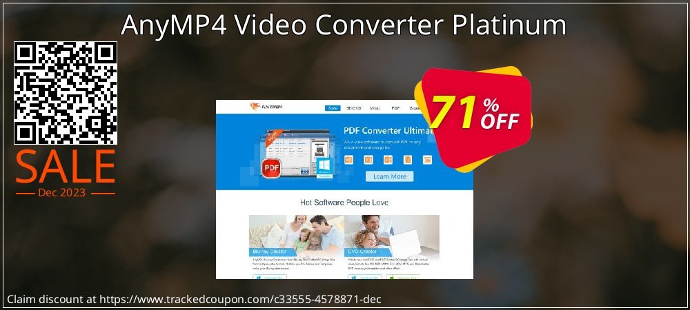 AnyMP4 Video Converter Platinum coupon on Palm Sunday promotions