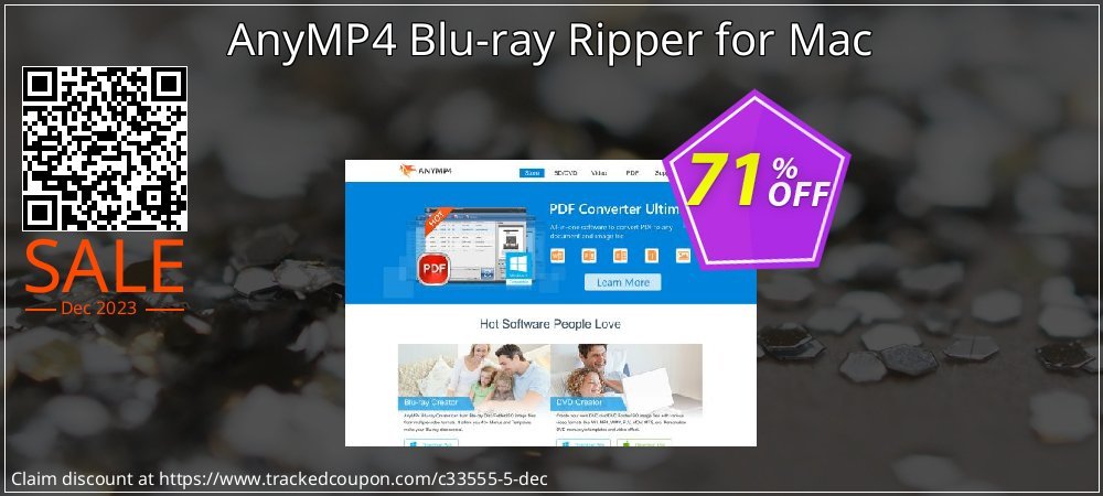 AnyMP4 Blu-ray Ripper for Mac coupon on Back to School super sale