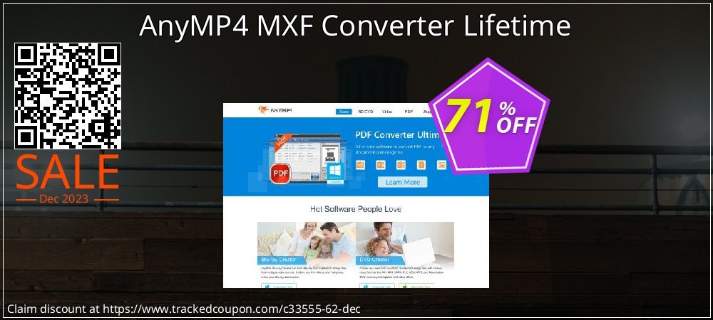 AnyMP4 MXF Converter Lifetime coupon on April Fools' Day offering discount