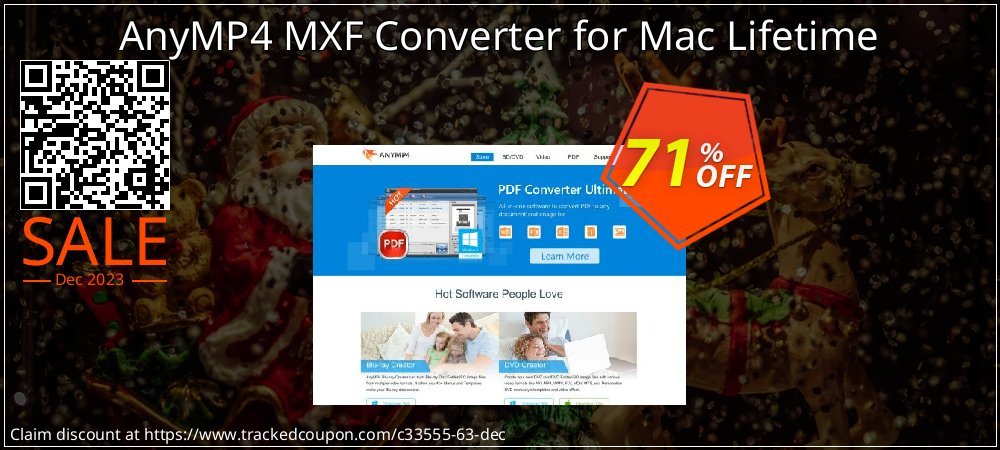 AnyMP4 MXF Converter for Mac Lifetime coupon on Easter Day offering sales