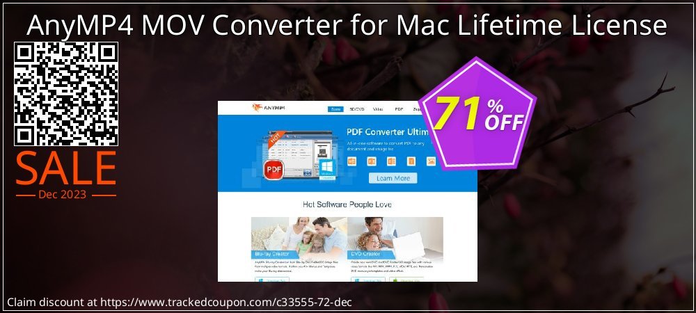 AnyMP4 MOV Converter for Mac Lifetime License coupon on April Fools' Day offering sales