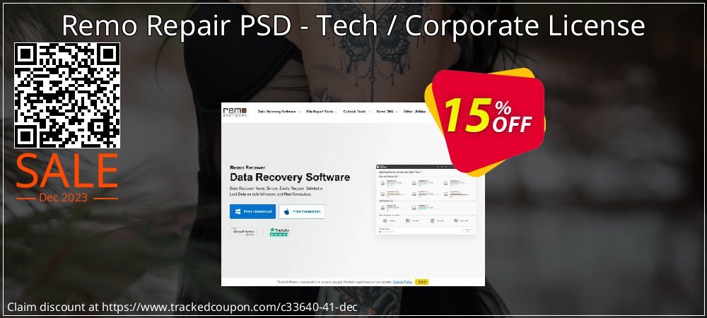 Remo Repair PSD - Tech / Corporate License coupon on World Party Day offering sales
