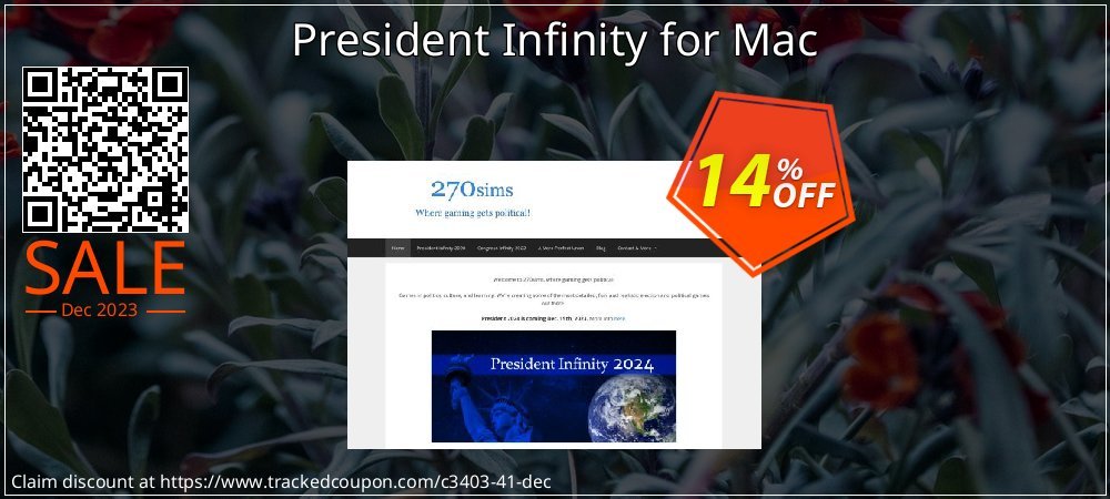 President Infinity for Mac coupon on World Party Day promotions